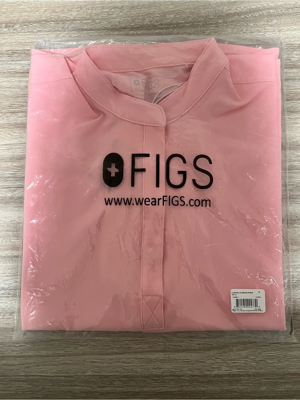 Figs Fight Club Pink Rafaela Oversized Scrub Top